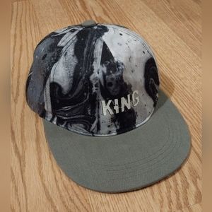 King marbled snapback hat